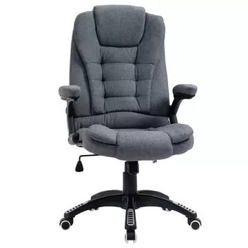 Buy Vinsetto Ergonomic Swivel Chair Comfortable Desk Chair with Armrests Adjustable Height Reclining and Tilt Function Dark Grey from Furnituretta