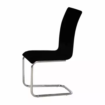 Buy Arizona Dining Chair Chrome & Black, Colour: Black from Furnituretta