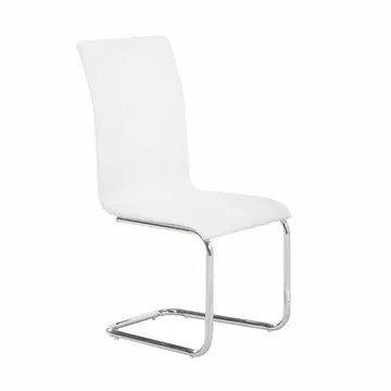Buy Arizona Dining Chair Chrome & White, Colour: White from Furnituretta