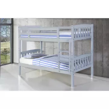 Buy Ashbrook Solid Wood Bunk Bed Grey, Colour: Grey from Furnituretta