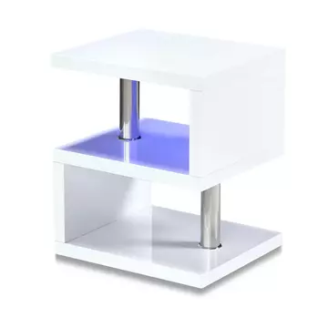 Buy Astana LED Occcasional Table White High Gloss from Furnituretta