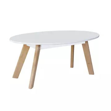 Buy Belgium Oval Coffee Table White from Furnituretta