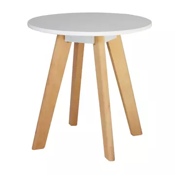 Buy Belgium Round Lamp Table White from Furnituretta