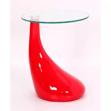 Buy Chilton Lamp Table Red, Colour: Red from Furnituretta
