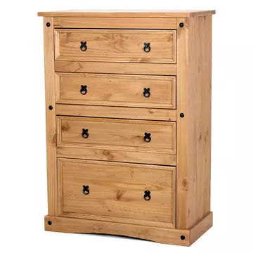 Buy Corona Chest 4 Draw Wide from Furnituretta
