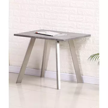 Buy Calipso Lamp Table Concrete with Brushed Stainless Steel Legs from Furnituretta