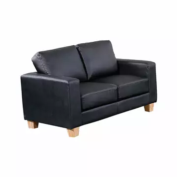 Buy Chesterfield 2 Seater Sofa PU Black, Colour: Black from Furnituretta