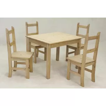 Buy Coba Mexican Dining Set with 4 Chairs from Furnituretta