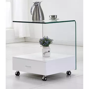 Buy Cresta Lamp Table with Drawer from Furnituretta