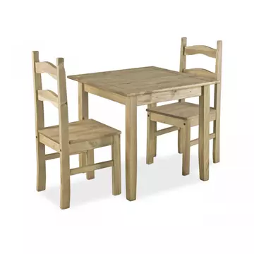 Buy Coba Small Mexican Dining Set with 2 Chairs from Furnituretta