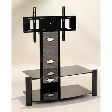 Buy Alpine Flat Screen TV Stand Black (Baron) from Furnituretta