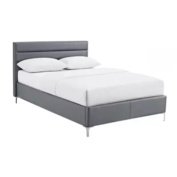 Buy Arco PU King Size Bed Grey from Furnituretta