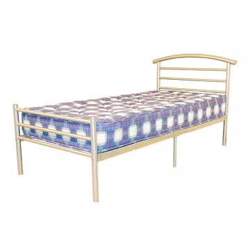 Buy Brenington Single Bed Silver, Size: Single from Furnituretta