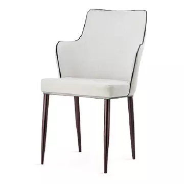 Buy Capri PU Chairs White with Black Edge (2s) from Furnituretta