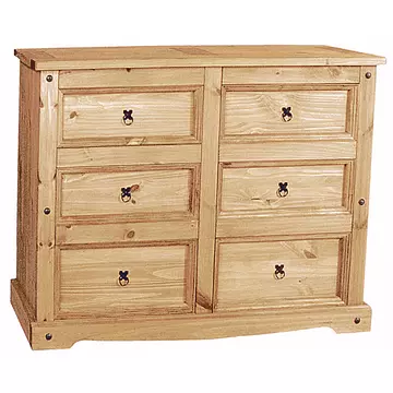 Buy Corona Chest 6 Draw Extra Wide from Furnituretta