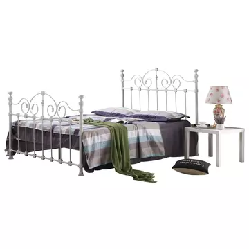Buy Inglewood Double Bed White, Colour: White, Size: Double from Furnituretta