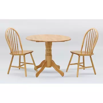 Buy Madison Drop Leaf Dining Set with 2 Chairs Natural from Furnituretta