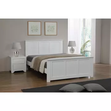 Buy Mali Single Bed White, Colour: White, Size: Single from Furnituretta