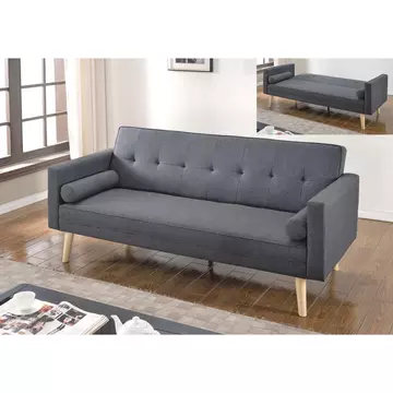 Buy Paris Linen Sofa Bed Dark Grey from Furnituretta