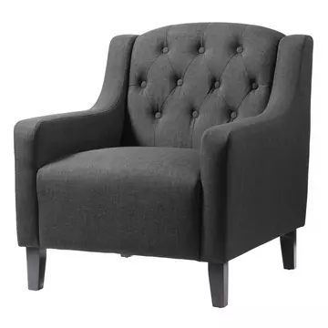 Buy Pemberley Fabric Arm Chair Grey, Colour: Grey from Furnituretta
