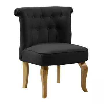 Buy Pembridge Fabric Chair Black, Colour: Black from Furnituretta