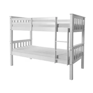 Buy Porto Bunk Bed White, Colour: White from Furnituretta