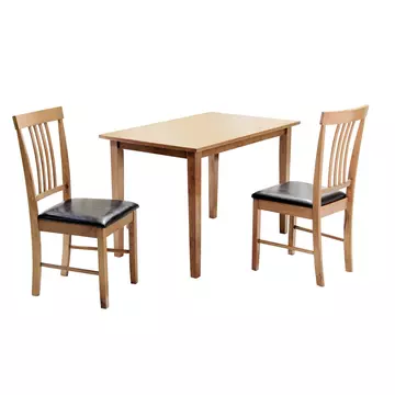 Buy Massa Small Dining Set with 2 Chairs Oak from Furnituretta