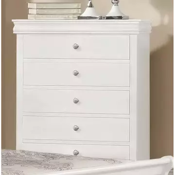 Buy Horizon Chest 5 Drawer White from Furnituretta