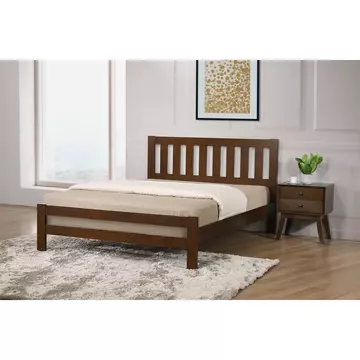 Buy Kempton 4Foot Bed Solid Hardwood Rustic Oak, Colour: Oak, Size: 4 Foot, Mattresses: Without Mattress from Furnituretta