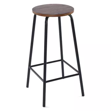 Buy Loxely Bar Stool Black & Natural from Furnituretta