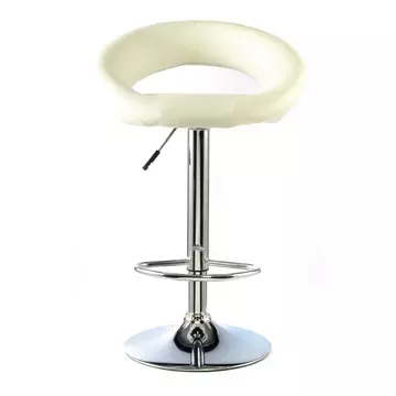 Buy Murry Bar Stool PU Chrome & White (2s) from Furnituretta