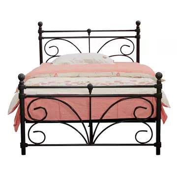 Buy Separo Double Bed Black, Colour: Black, Size: Double from Furnituretta