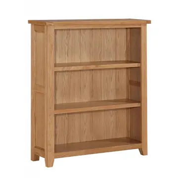 Buy Stirling Solid Oak Bookcase with 2 Shelves Assembled Storage Unit from Furnituretta
