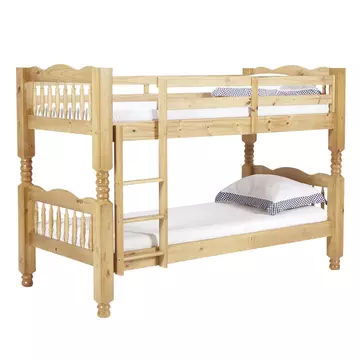 Buy Trieste Chunky Pine Bunk Bed Light Antique from Furnituretta