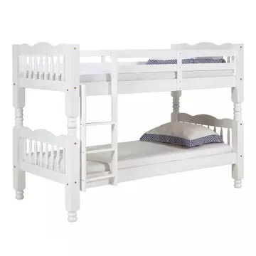 Buy Trieste Chunky Pine Bunk Bed White Wash from Furnituretta