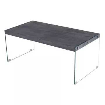 Buy Titan Coffee Table with Glass Sides Black Walnut from Furnituretta