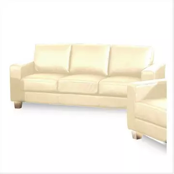 Buy Chesterfield 3 Seater Sofa PU Cream, Colour: Cream from Furnituretta