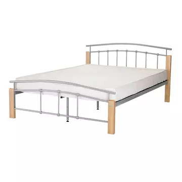 Buy Tetras Single Bed Silver & Beech, Size: Single from Furnituretta