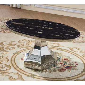 Buy Vasto Marble Coffee Table with Stainless Steel Base from Furnituretta