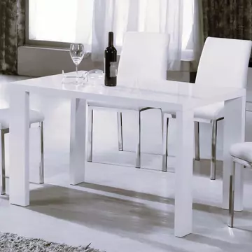 Buy Peru Dining Table White High Gloss from Furnituretta