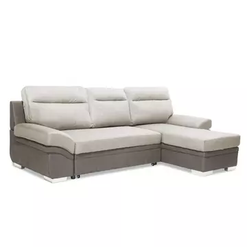 Buy Jessica 2 Seater Sofa with Chaise Linen Grey from Furnituretta
