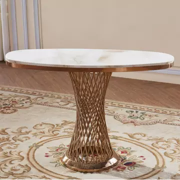 Buy Pescara Marble Console Table with Stainless Steel Base from Furnituretta