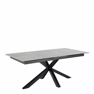 Buy Heaven Extendable Dining Table with Ceramic Grey Top 200cm, Colour: Ceramic Grey, Width: 240 from Furnituretta