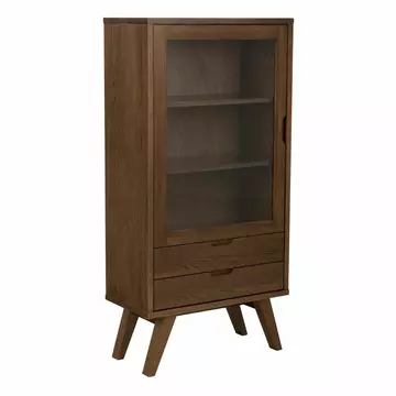 Buy A-Line Display Cabinet with 2 Drawers and 2 Shelves in Smoked Oak from Furnituretta