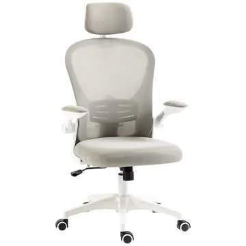 Buy Vinsetto Multi-Adjustable Office Chair, with Lumbar Support, Headrest and Mesh Back - Grey from Furnituretta