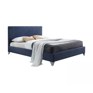 Buy Brooklyn Blue King Size Bed, Colour: Blue, Size: 5ft/King , Width: 159 from Furnituretta