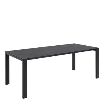Buy Brentford Matt Black Ceramic Dining Table from Furnituretta