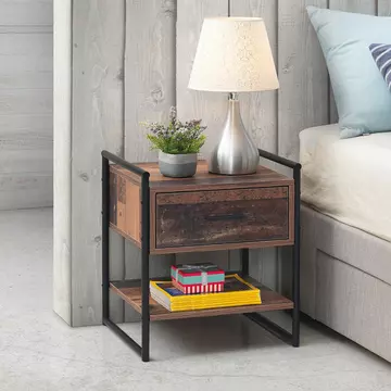 Buy Abbey Nightstand with 1 Drawer from Furnituretta