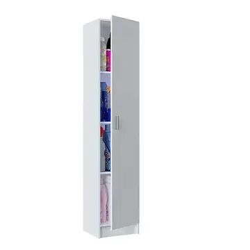 Buy Eva Multi-Purpose Narrow Storage Cupboard White, Colour: White from Furnituretta