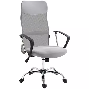 Buy Vinsetto Ergonomic Office Chair Mesh Chair with Adjustable Height Tilt Function Light Grey from Furnituretta